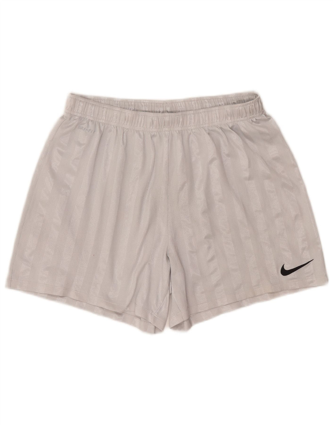 Pantaloni scurți sport Nike Dri Fit pentru bărbați XL poliester cu dungi gri