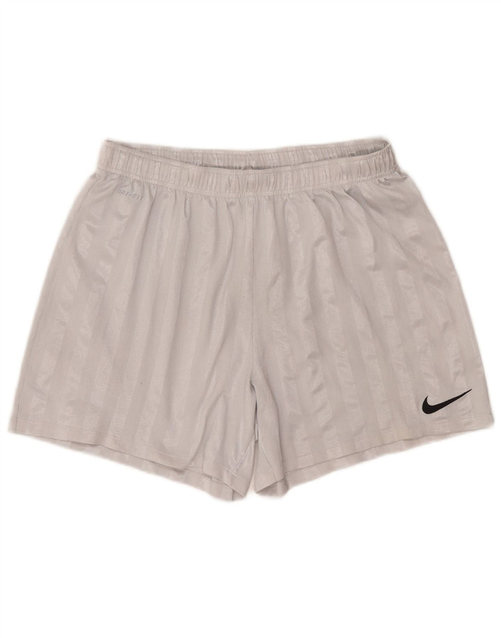 Pantaloni scurți sport Nike Dri Fit pentru bărbați XL poliester cu dungi gri