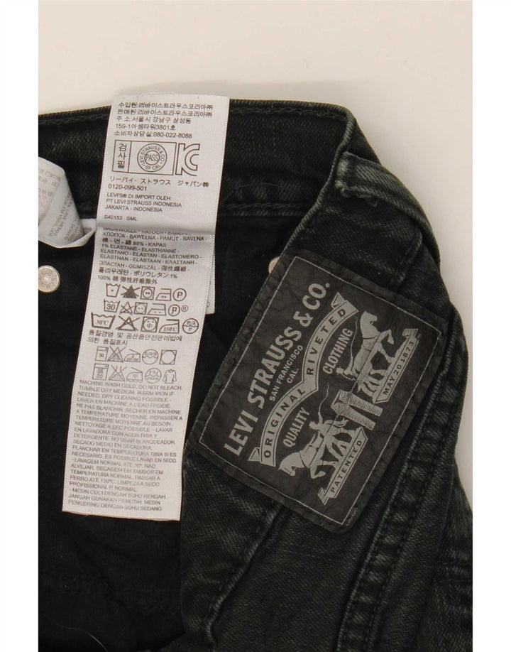 Blugi drepti pentru femei Levi's W32 L30 bumbac negru