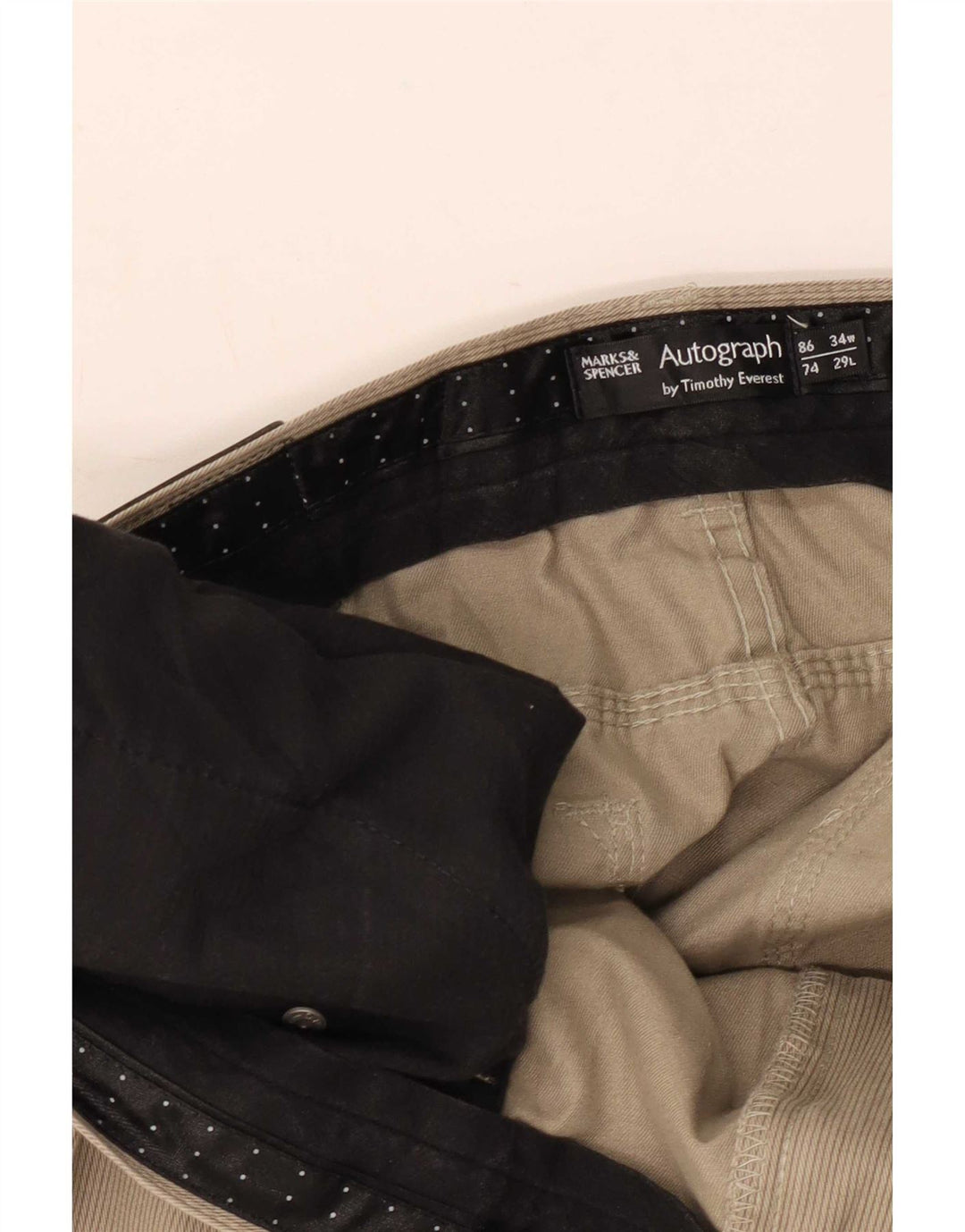 Pantaloni casual drepti pentru bărbați Marks & Spencer W34 L29 kaki