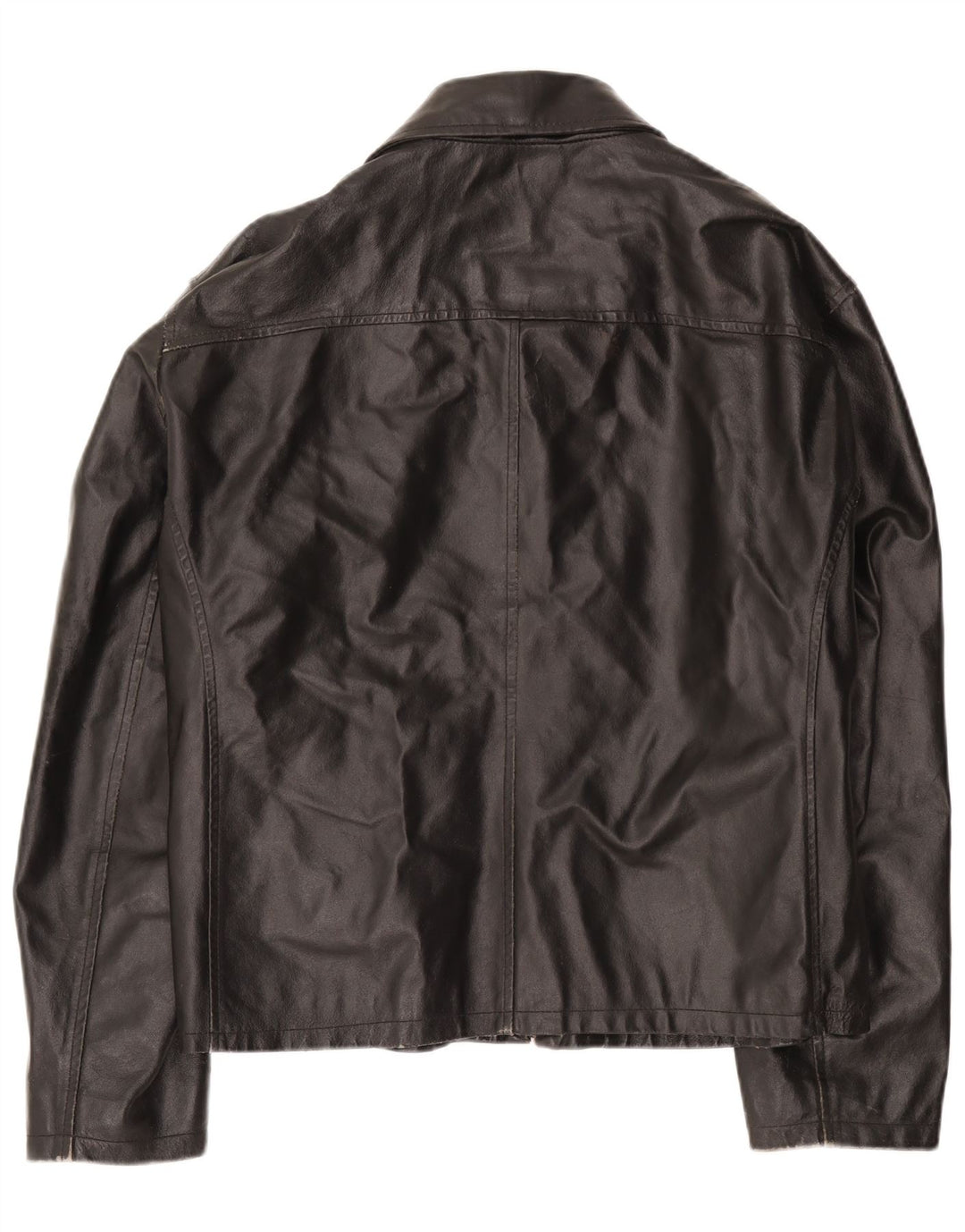 Jachetă de piele vintage pentru bărbați UK 42 XL din piele neagră