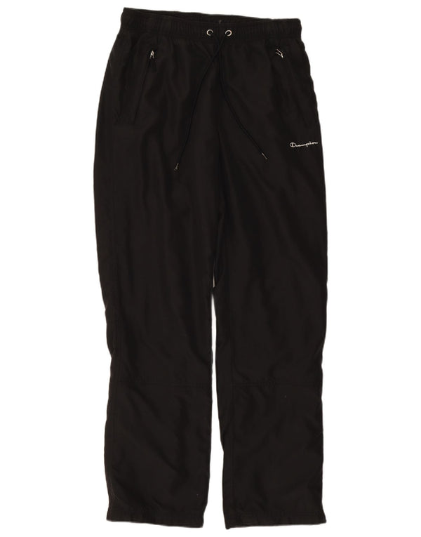 Pantaloni de trening Champion pentru bărbați, poliester mediu negru
