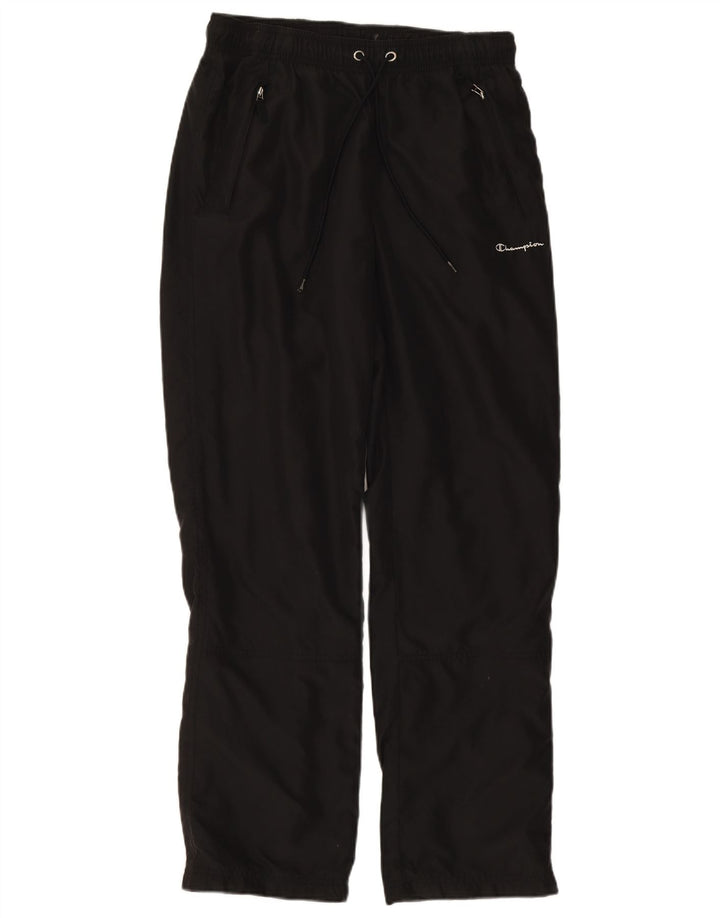 Pantaloni de trening Champion pentru bărbați, poliester mediu negru