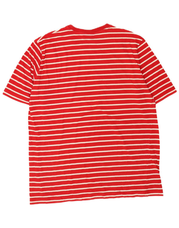 Tricou pentru bărbați Paul & Shark Top 2XL, bumbac roșu cu dungi