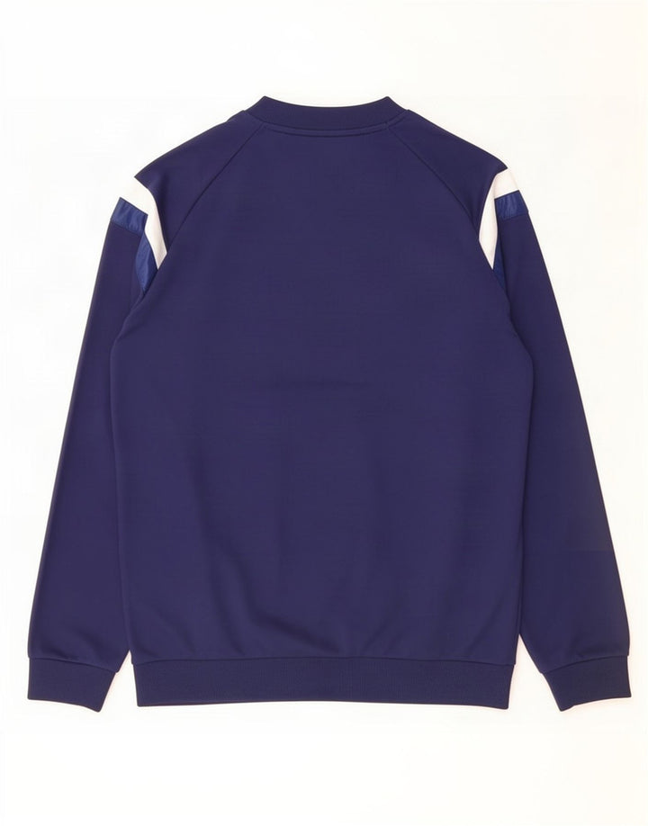 Top pentru bărbați Adidas cu mânecă lungă, mic, albastru, poliester