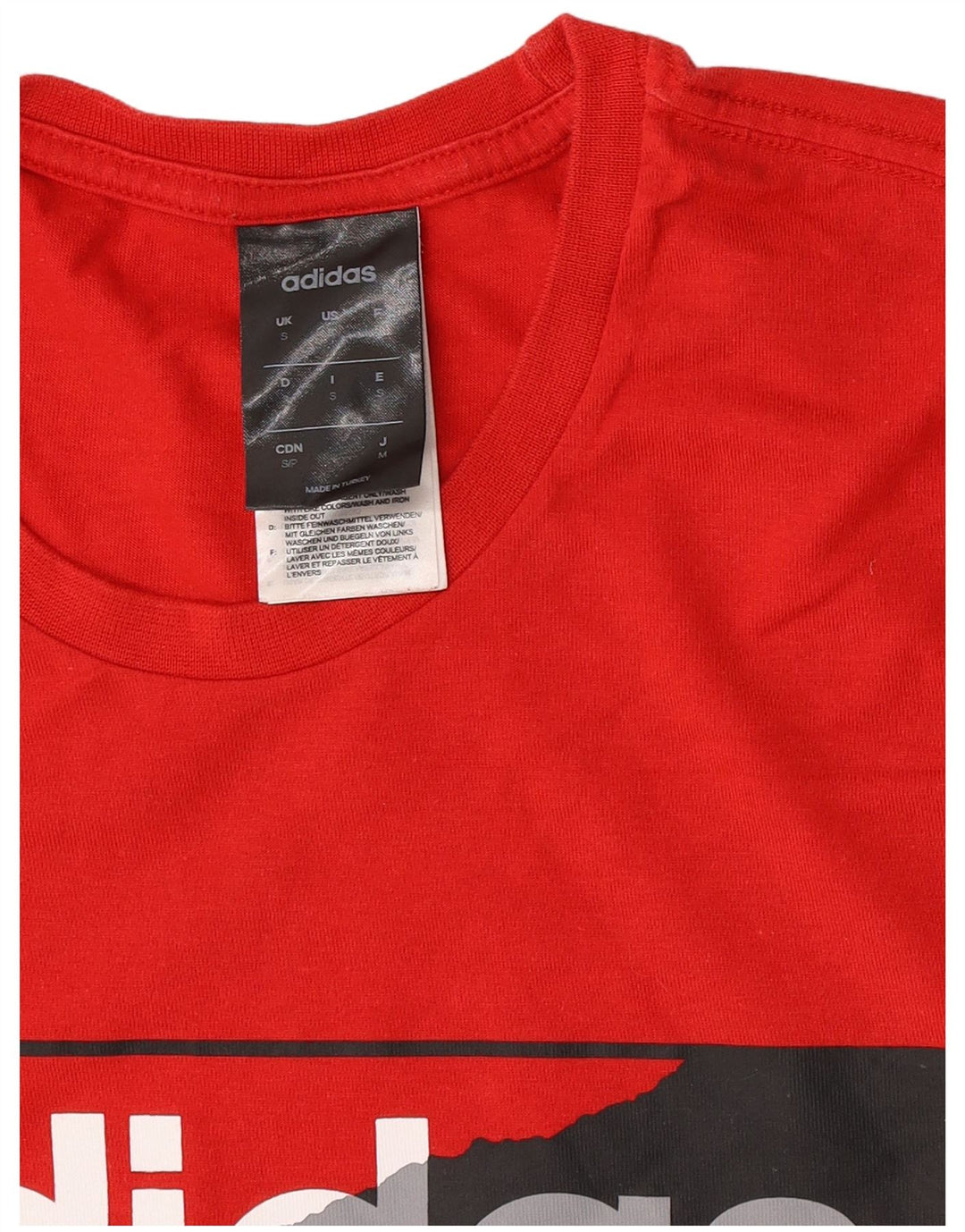 Tricou grafic pentru bărbați Adidas Top mic, roșu, bumbac