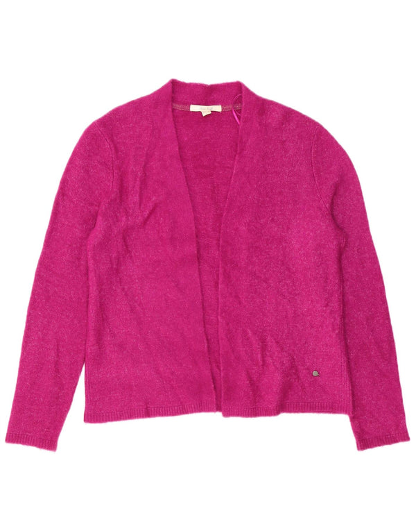 White Stuff Pulover cardigan supradimensionat pentru femei UK 8 Small Pink Poliacrilic