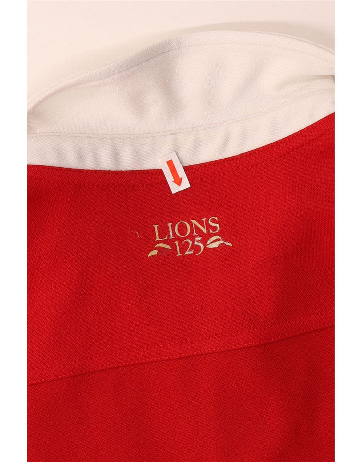 Tricou polo cu grafică ADIDAS Australia 2013 pentru băieți 9-10 ani poliester roșu