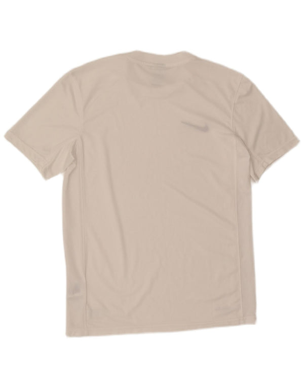 Tricou Nike Dri Fit pentru bărbați Top Medium Alb Poliester