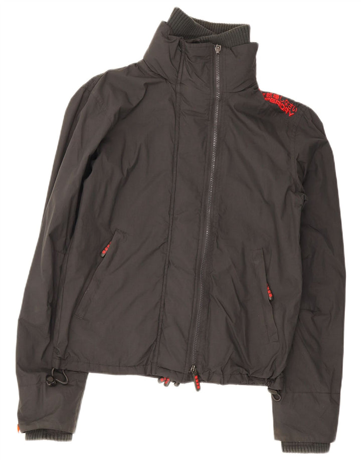 Jachetă Windbreaker Superdry pentru bărbați cu grafică UK 36, nailon, gri mic