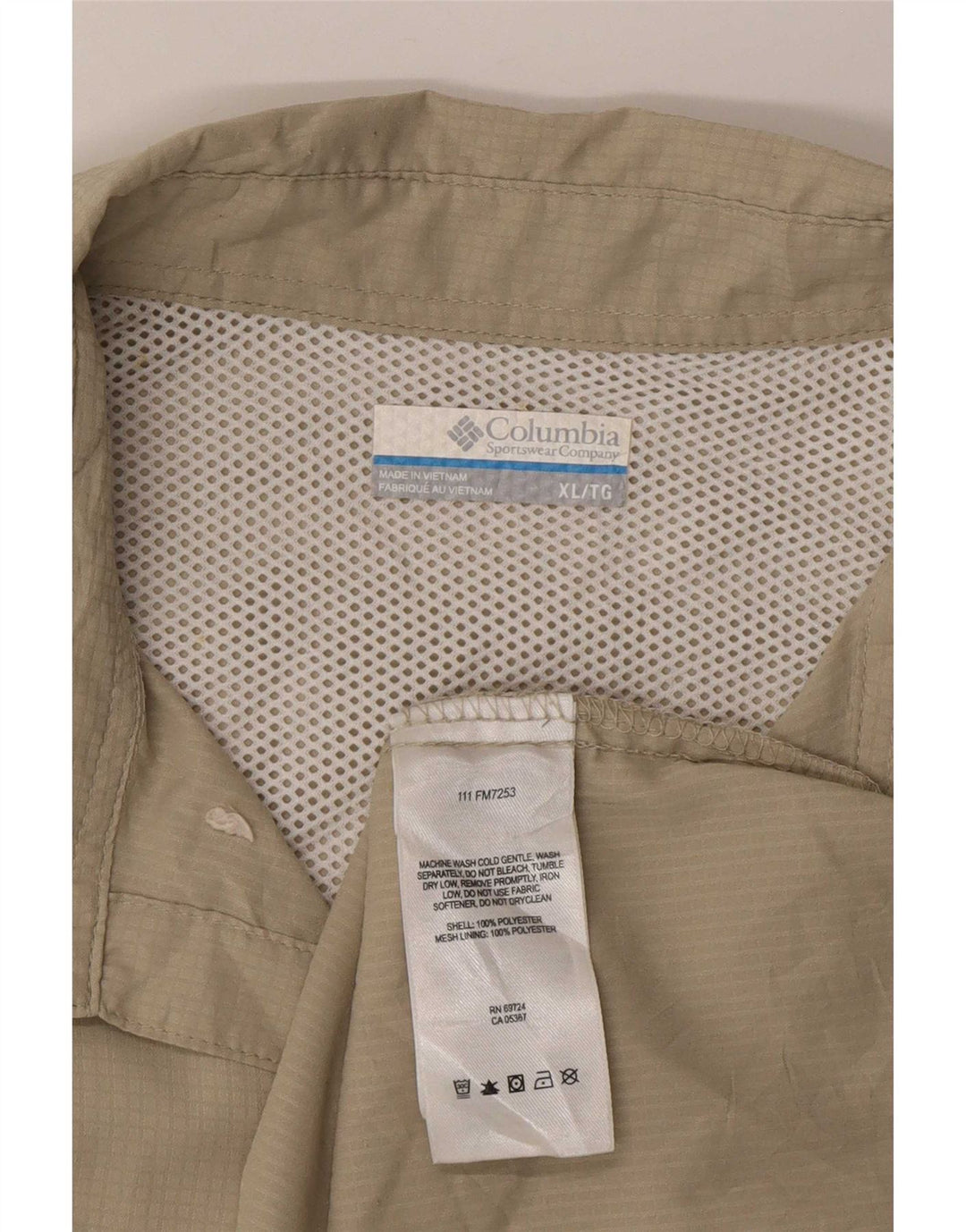 Cămașă Columbia Omni-Shade pentru bărbați XL Kaki Poliester