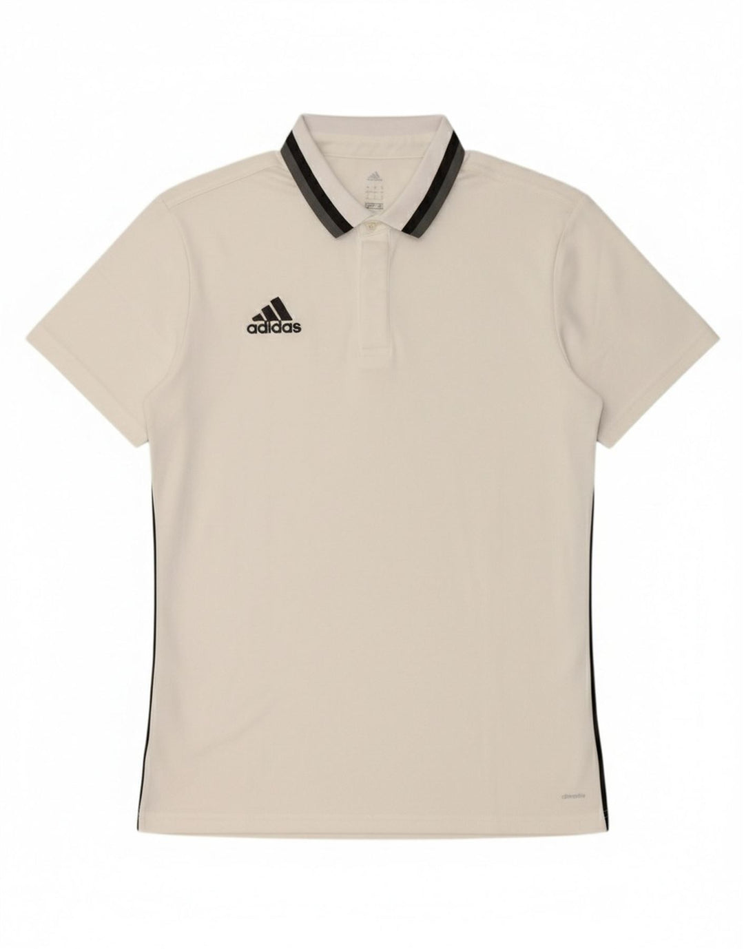 Tricou polo Adidas Climalite pentru bărbați, mare, alb, poliester