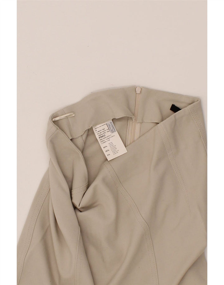 PINKO Womens Pencil Skirt UK 12 Medium W30  Grey Viscose Vintage Pinko and Second-Hand Pinko from Messina Hembry 