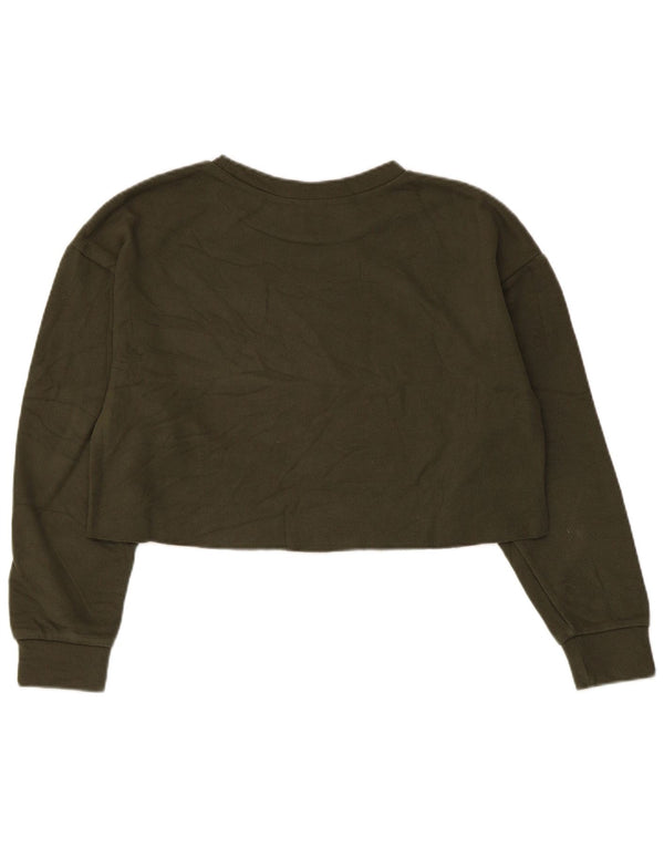 Pulover Oversized Crop pentru Damă Zara UK 10 Mic Kaki