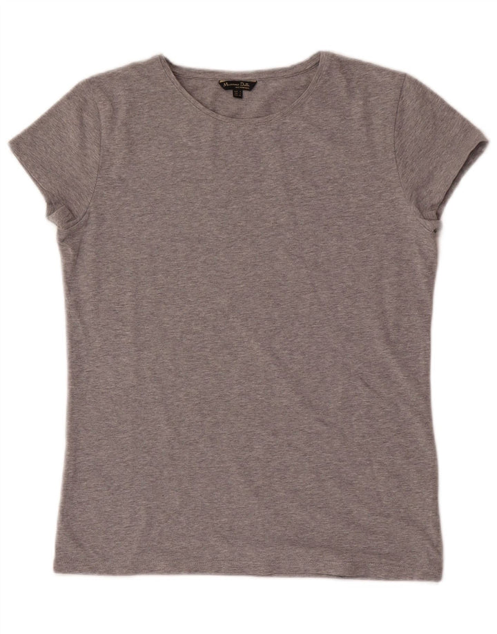 Massimo Dutti Tricou pentru femei Top UK 14 Large Grey Flecked