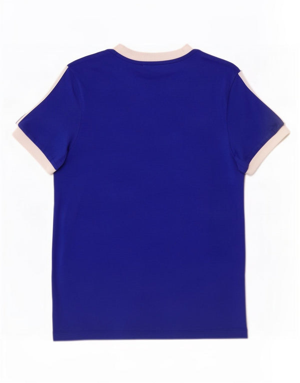Tricou Adidas pentru femei Top UK 10 Small Blue Bumbac