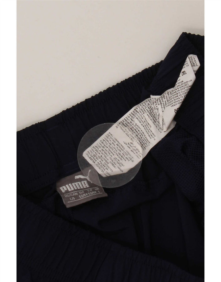 Pantaloni scurți sport Puma pentru bărbați, mari, albastru, poliester