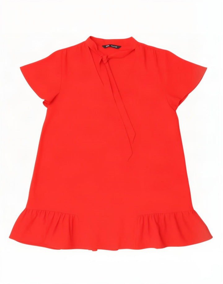 Rochie A-Line pentru femei Zara UK 16 Poliester roșu mare