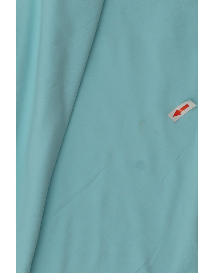 Top cu glugă NIKE Dri Fit pentru femei, cu mânecă lungă, UK 10, poliester albastru mic