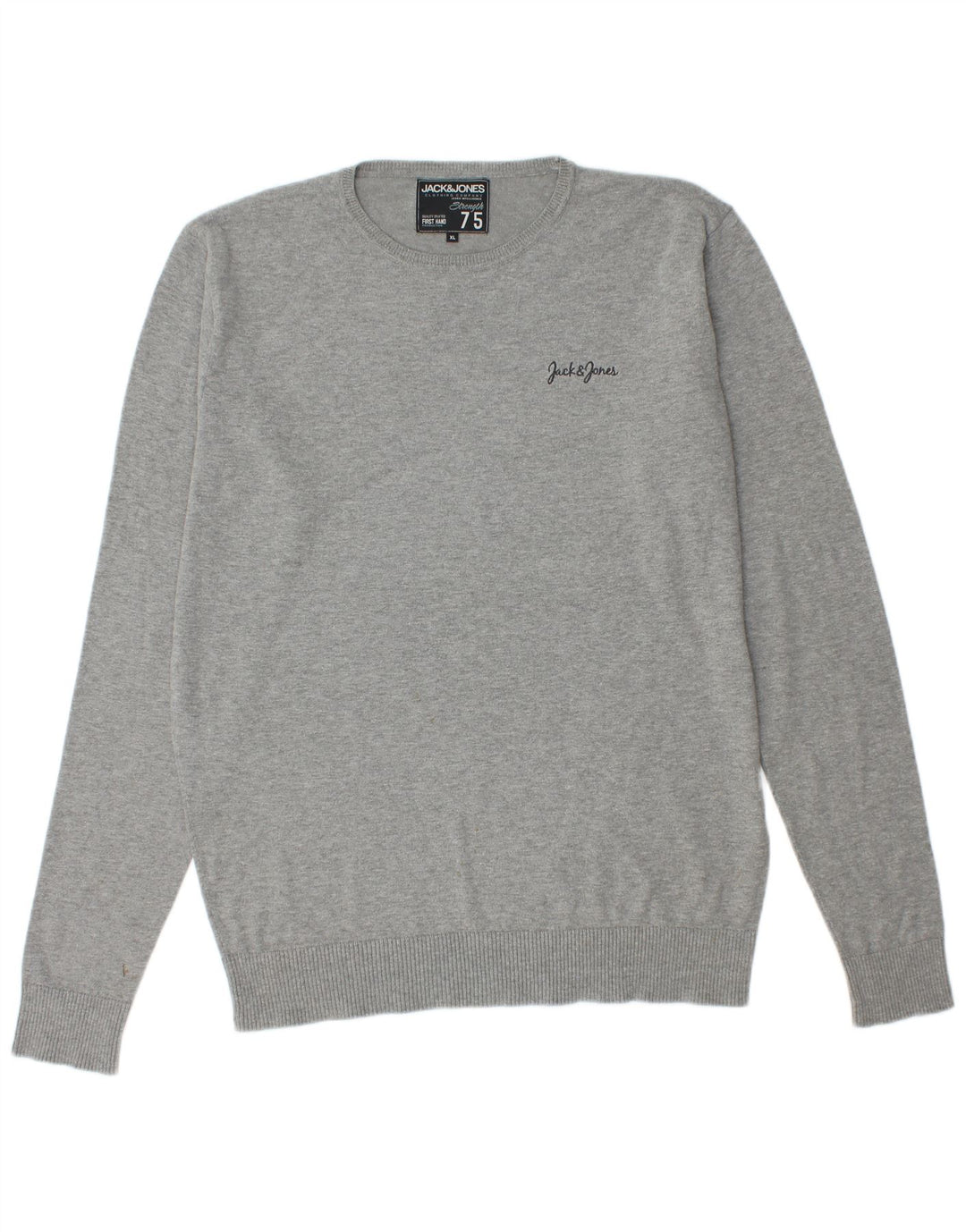 Pulover Jack & Jones pentru bărbați, cu gât roșu, XL, pete gri
