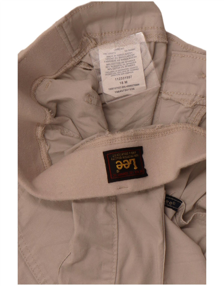 Pantaloni scurți casual pentru femei LEE US 18 2XL W38 Bej Bumbac