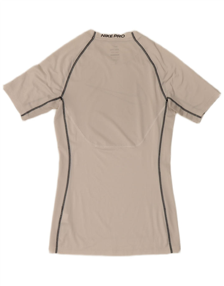 Tricou grafic Nike Dri Fit pentru bărbați Top mic poliester alb