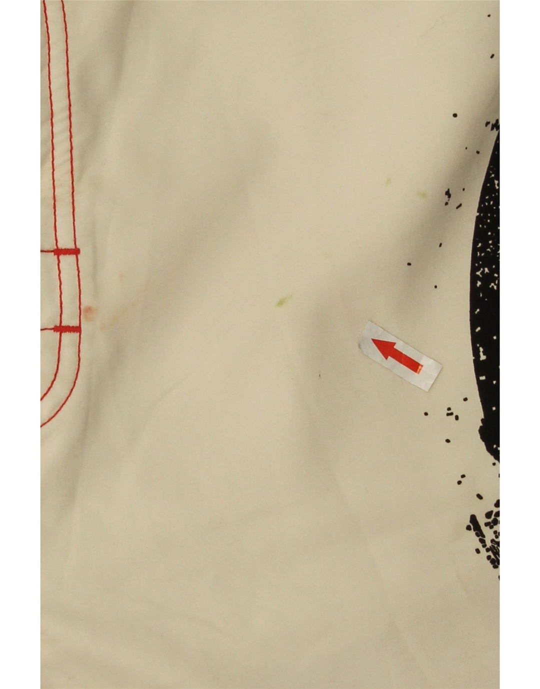 Pantaloni scurți de înot grafic Quiksilver pentru bărbați, mari, alb, din poliester