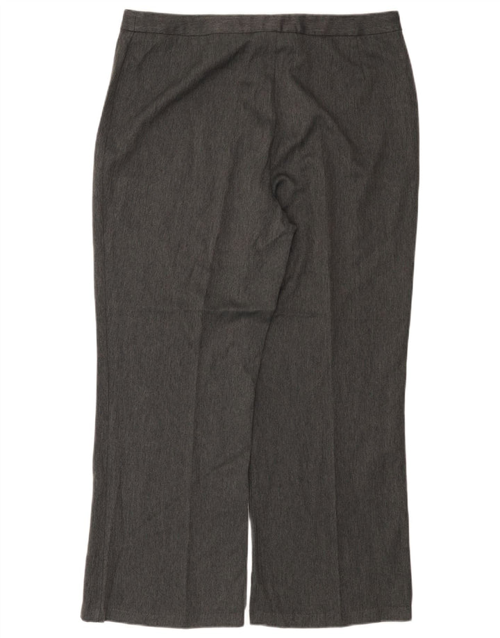 Pantaloni de costum drepți pentru femei Marks & Spencer L36 L28 Gri Herringbone