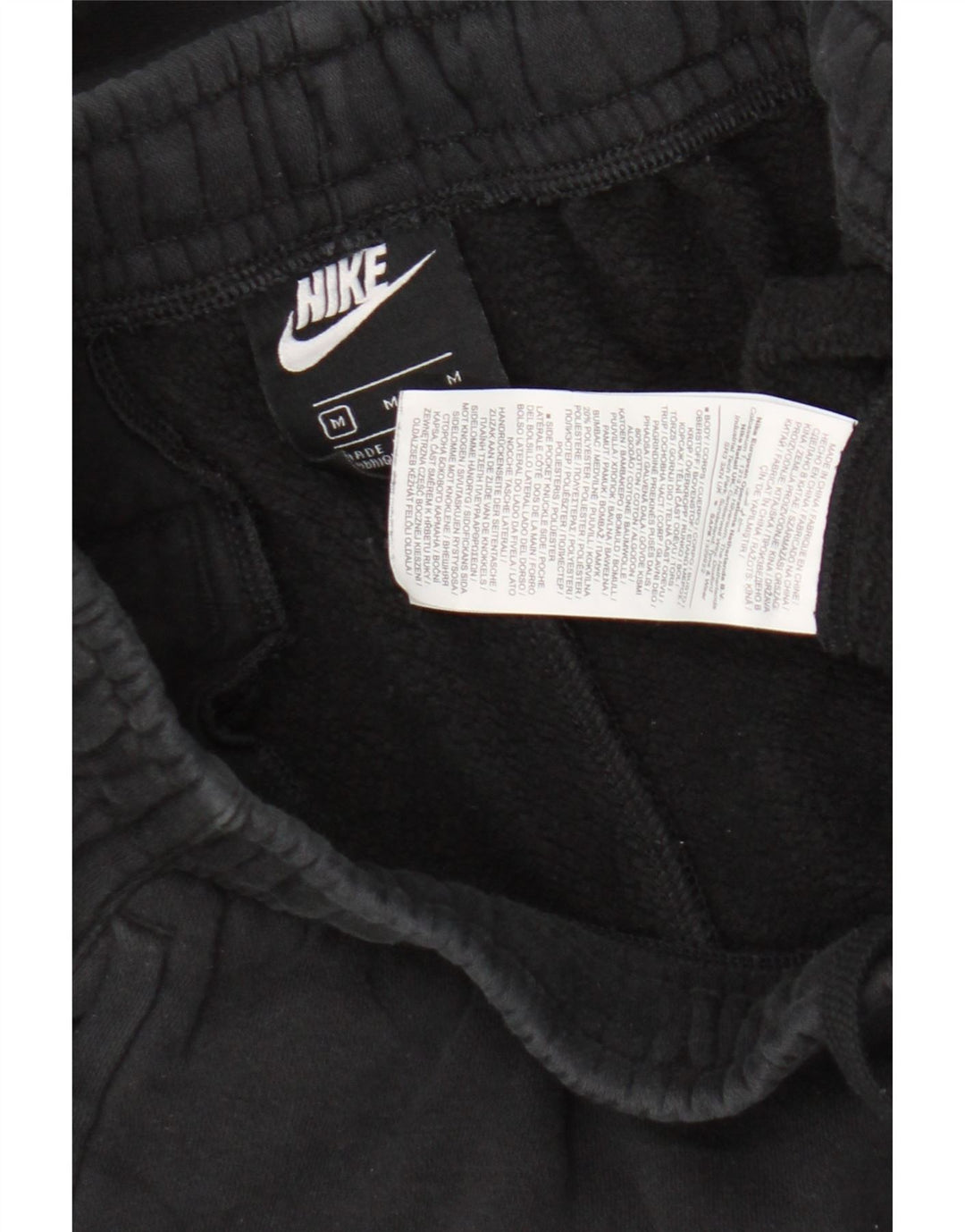 Pantaloni de trening Nike pentru bărbați Joggeri, bumbac mediu negru