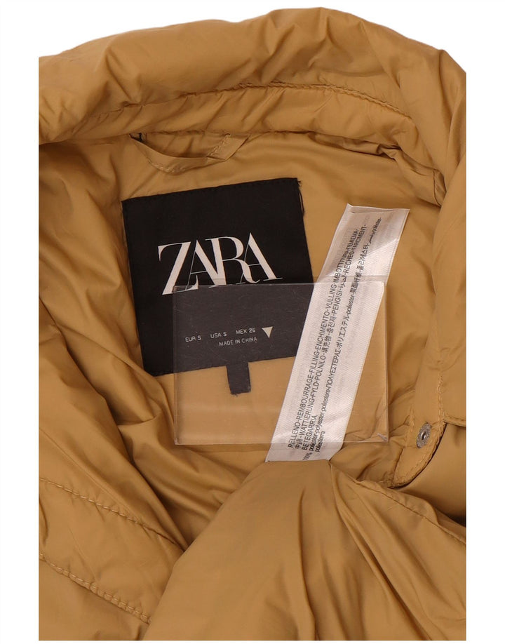 Palton supradimensionat pentru femei Zara UK 10 Poliester bej mic