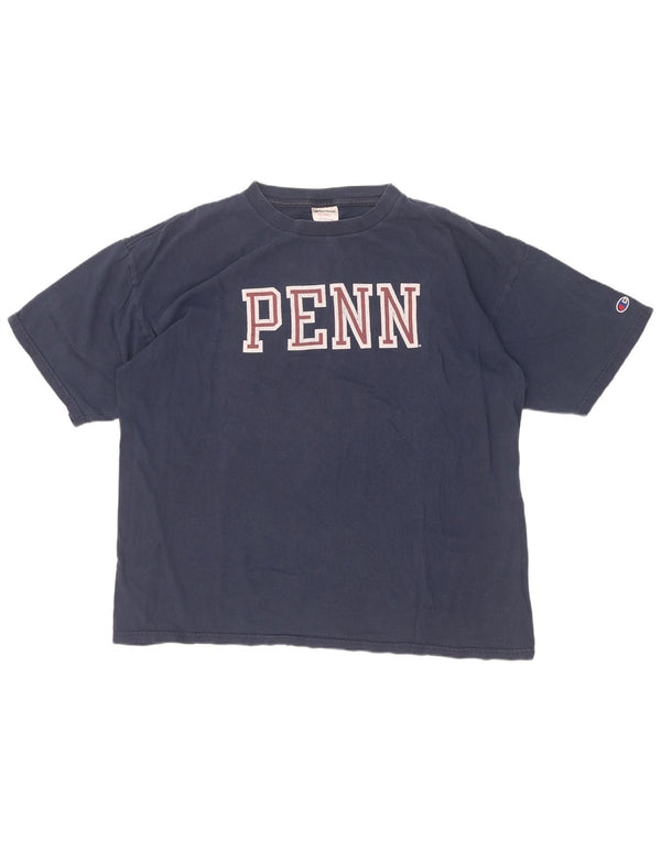 Tricou pentru bărbați Champion Penn Graphic Top XL Bumbac bleumarin