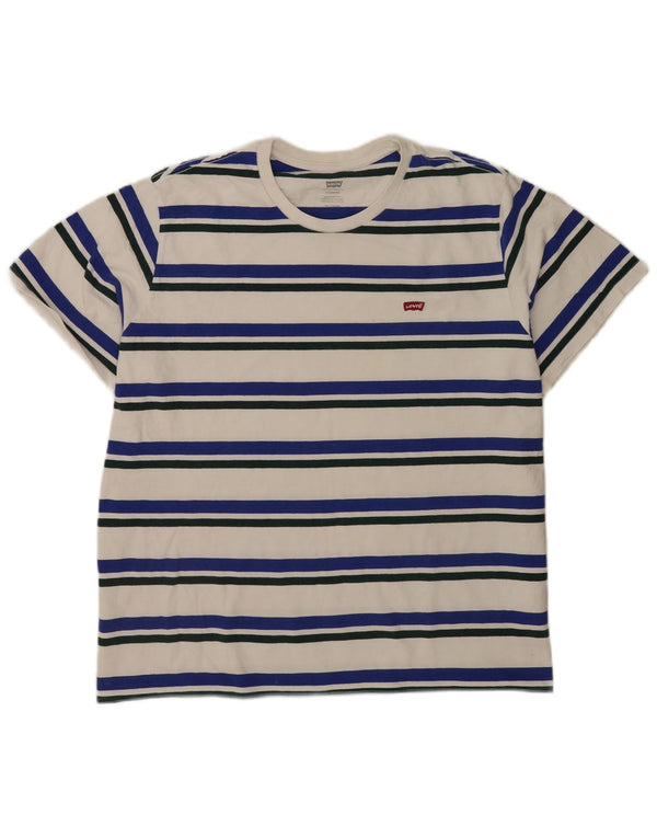 Tricou standard pentru bărbați Levi's Top 2XL bumbac cu dungi albe