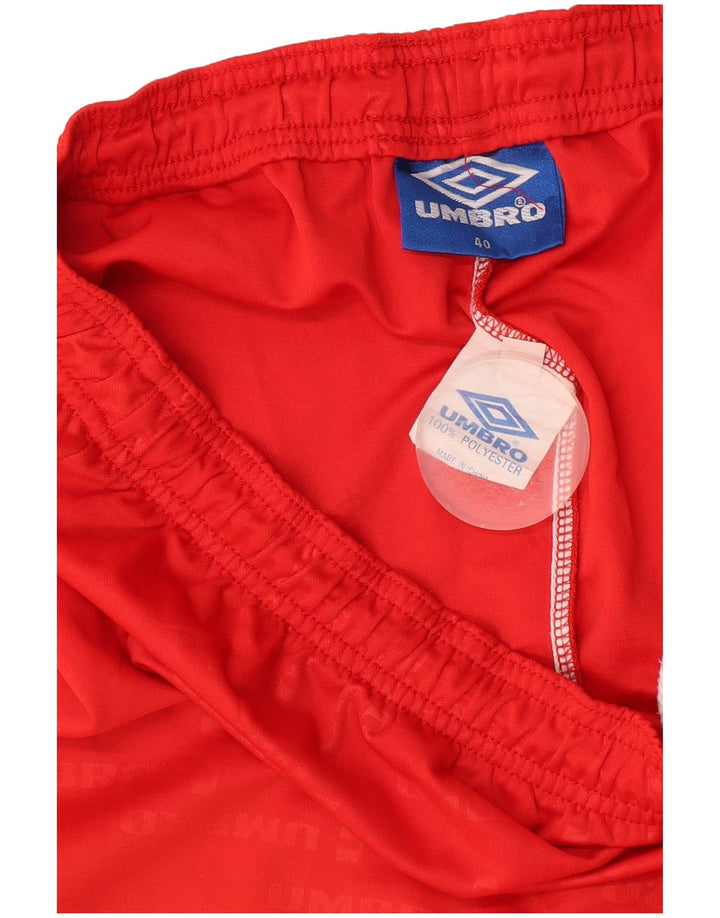 Pantaloni scurți sport grafic Umbro pentru bărbați XL poliester roșu