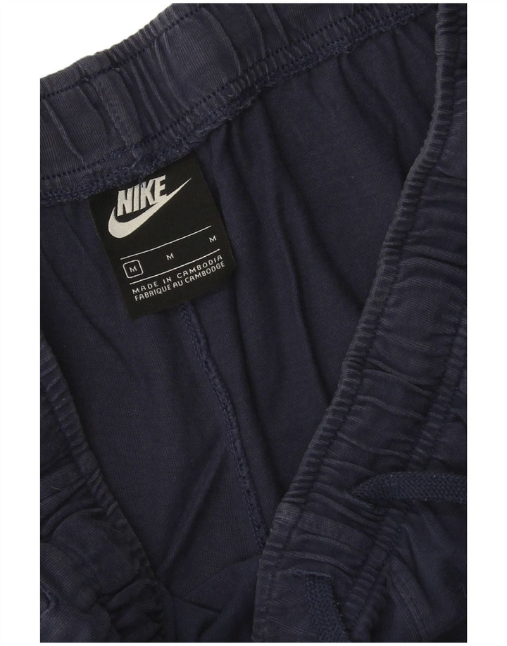 Pantaloni scurți sport Nike pentru bărbați, bumbac mediu, albastru bleumarin