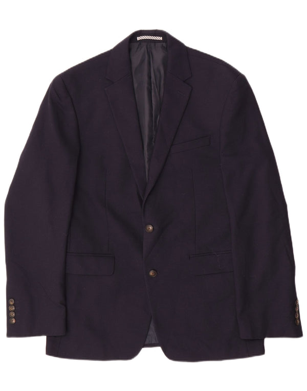 Blazer pentru bărbați Marks & Spencer, cu 2 nasturi, slim fit, UK 38 Medium Bleumarin