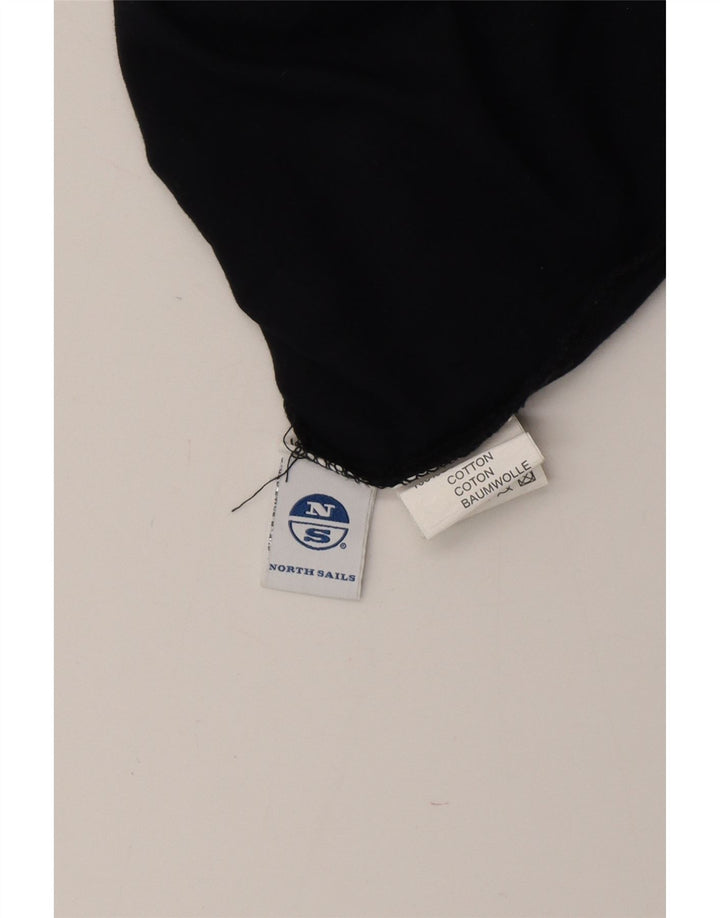 NORTH SAILS Top grafic pentru bărbați cu mânecă lungă, mare, albastru, bumbac