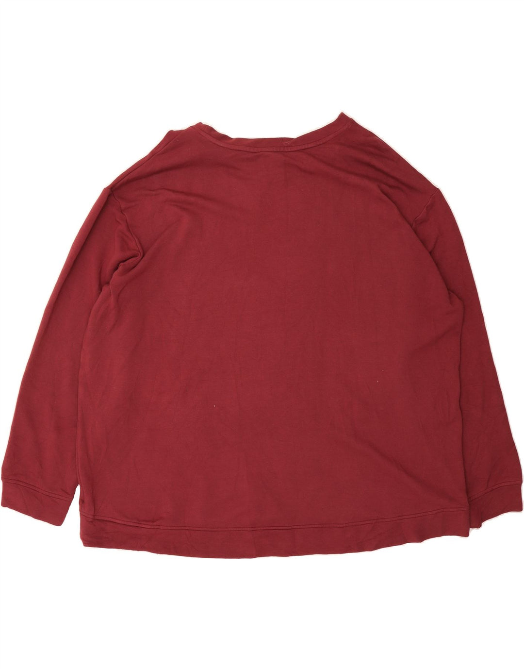 ORVIS Womens Oversized Sweatshirt Jumper UK 20 2XL Burgundy Modal Vintage Orvis and Second-Hand Orvis from Messina Hembry 
