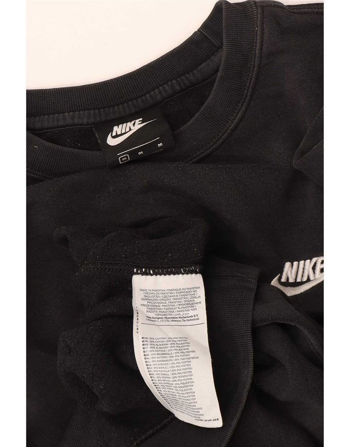 Pulover Nike pentru bărbați, bumbac mediu negru