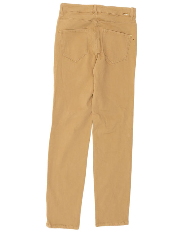Pantaloni casual slim pentru femei Zara EU 38 Mici L28 L30 Bumbac bej