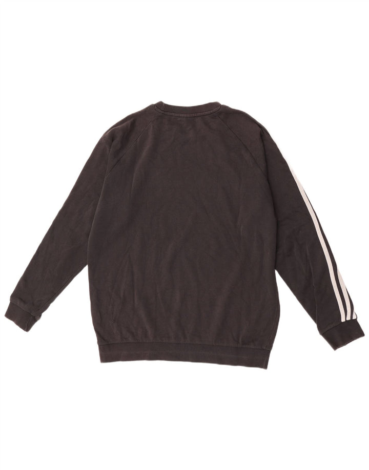 Pulover Adidas pentru bărbați, bumbac mediu negru