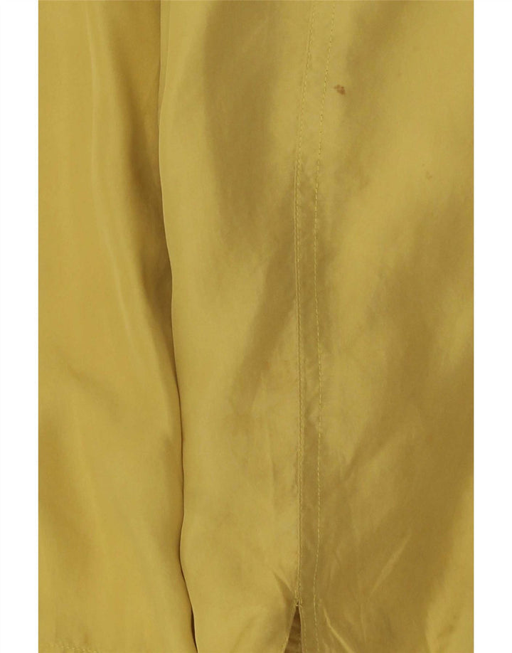 Jachetă vintage pentru bărbați, UK 44 2XL, mătase galbenă
