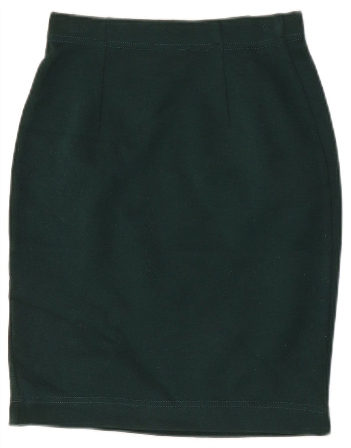 Fusta creion vintage pentru femei IT 40 Small W32 Lână verde