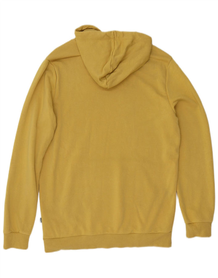 Pulover Puma pentru bărbați, bumbac, galben mic
