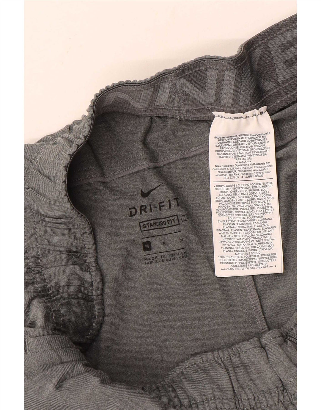 Pantaloni scurți sport standard Nike Dri Fit pentru bărbați, gri mediu, poliester pătat