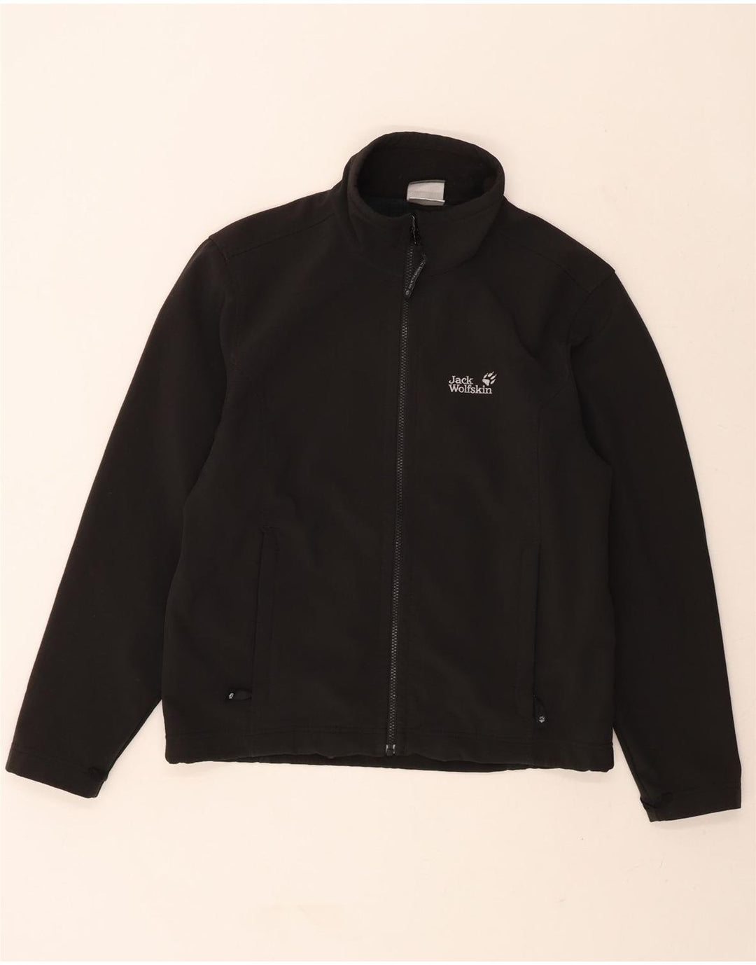 JACK WOLFSKIN Mens Bomber Jacket UK 36/38 Medium Black Polyester Vintage Jack Wolfskin and Second-Hand Jack Wolfskin from Messina Hembry 