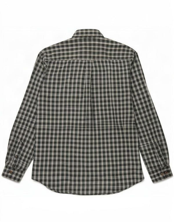 Eddie Bauer Cămașă de flanel pentru bărbați, cu tăiere obișnuită, bumbac cu carouri mici, verde