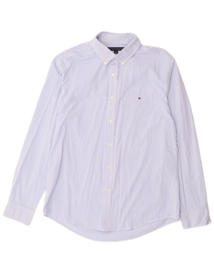 TOMMY JEANS Mens Shirt Large Blue Striped