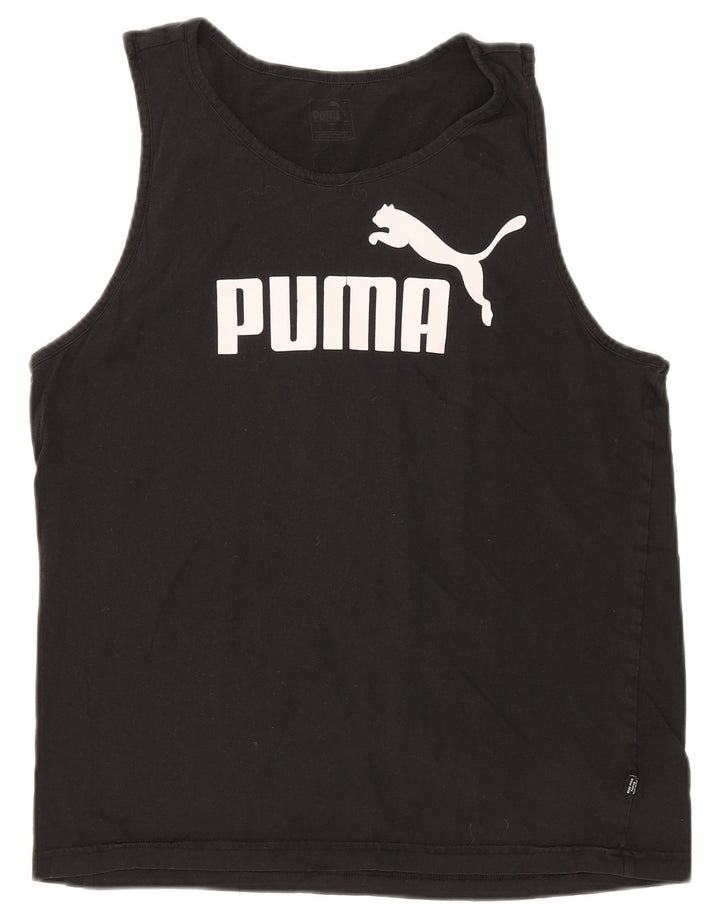 Vestă grafică pentru bărbați Puma, mare, bumbac, negru