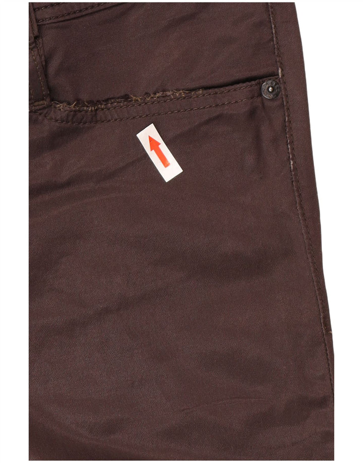 Pantaloni casual slim pentru femei Diesel L31 L34 bumbac maro