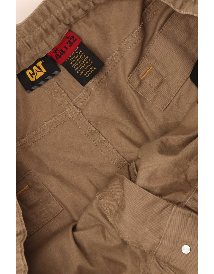 Pantaloni cargo slim pentru bărbați Caterpillar L44 L32 bumbac bej